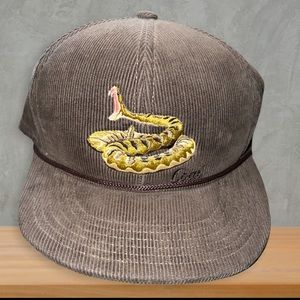 Coal Rattlesnake Front Snapback Hat